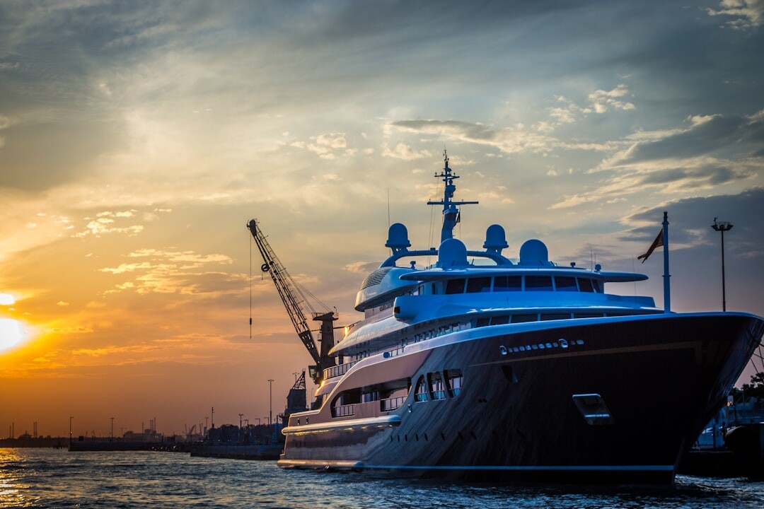 luxury yacht on sea